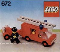LEGO 672 - Feuerwehr mit Löschgerät